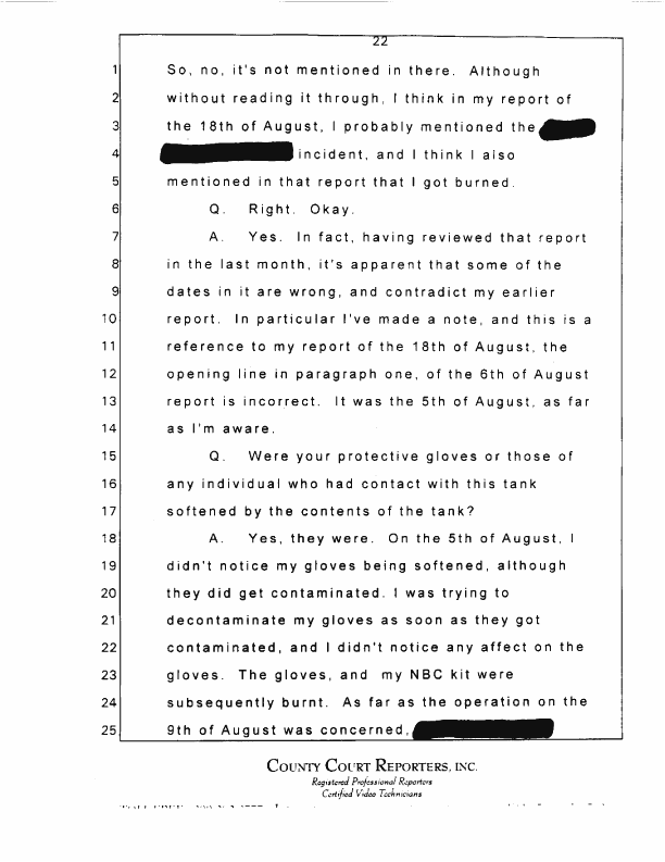 Interview with Major Jonathan Watkinson, October 16, 1997