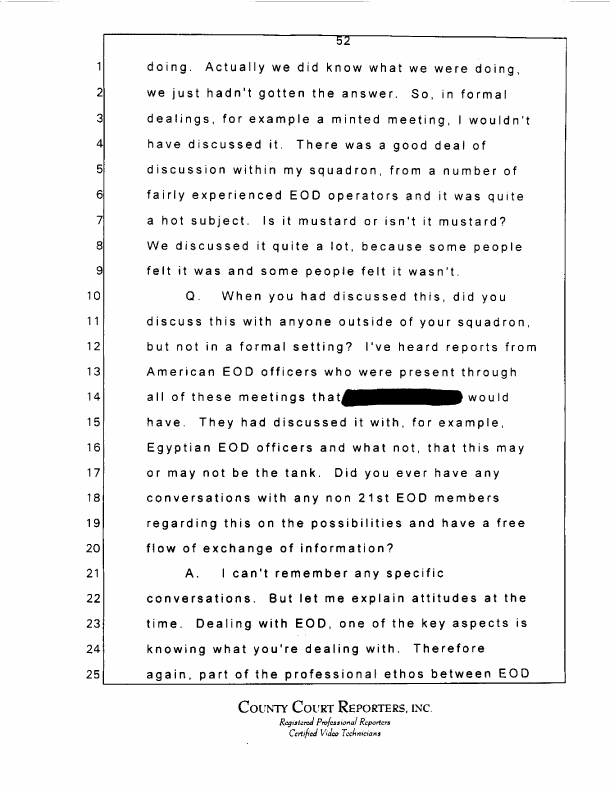 Interview with Major Jonathan Watkinson, October 16, 1997