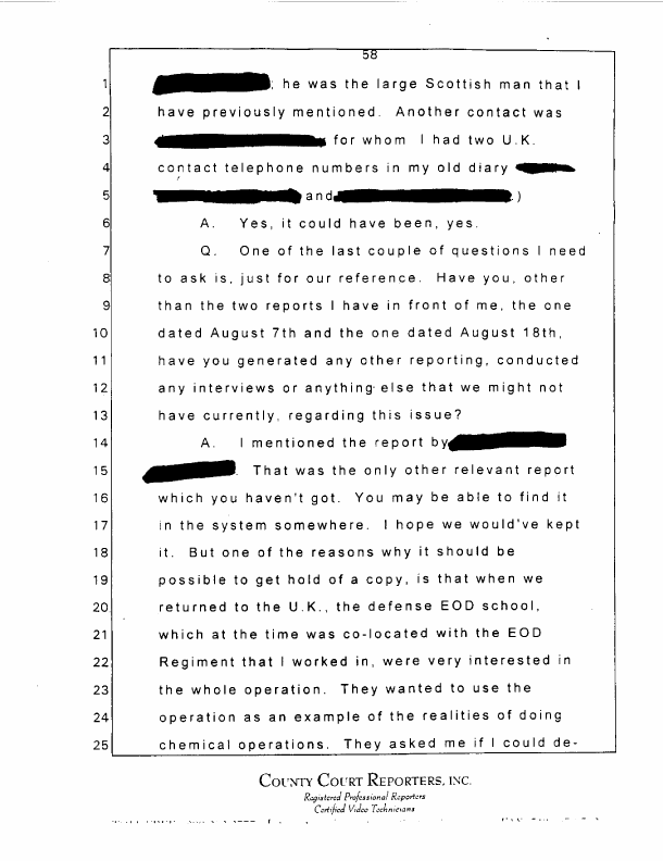 Interview with Major Jonathan Watkinson, October 16, 1997