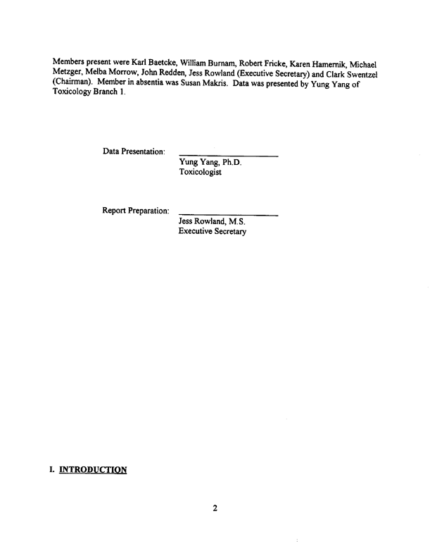 Environmental Protection Agency, Methomyl-Report of the Hazard Identification Assessment Review Committee, HED document # 012515, March 3, 1998, p. 11.