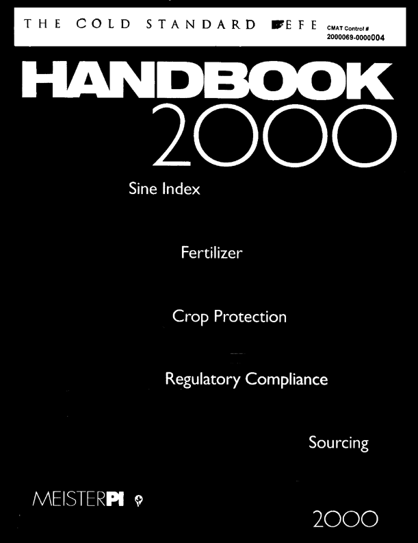 Meister Publishing Company, �Farm Chemicals Handbook 2000,� Willoughby, Ohio, p. C125.