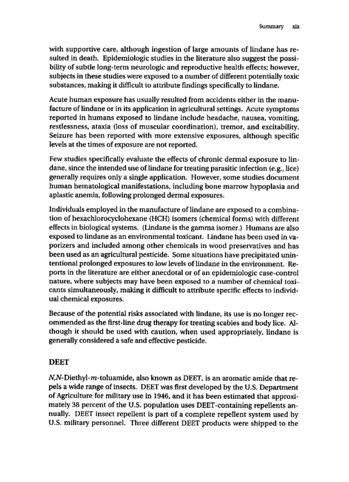  Cecchine, G., BA Golomb, LH Hilborne, DM Spektor, and C.R. Anthony, A Review of the Scientific Literature as it Pertains to Gulf War Illnesses: Pesticides, RAND, Volume 8: June 2000.