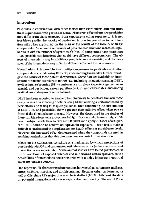  Cecchine, G., BA Golomb, LH Hilborne, DM Spektor, and C.R. Anthony, A Review of the Scientific Literature as it Pertains to Gulf War Illnesses: Pesticides, RAND, Volume 8: June 2000.