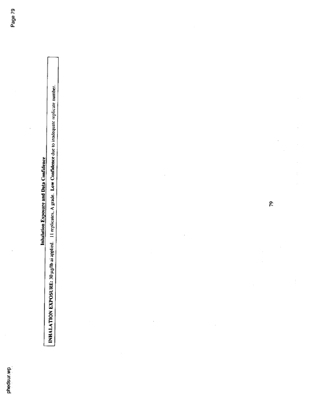   US Environmental Protection Agency, Office of Pesticide Programs, �PHED Surrogate Exposure Guide,� August 1998.